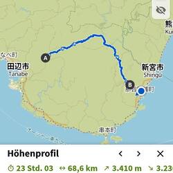 Und hier nochmal die ganze Tour