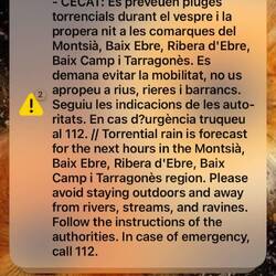 Warnung der Behörde