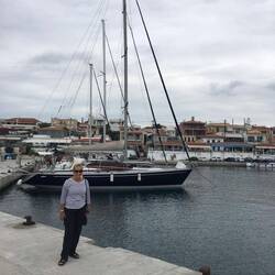 Carla safely moored up
