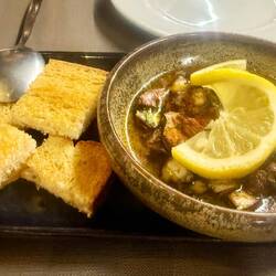 Une petite salade de poulpe en tapas 😋