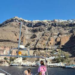 Fira und der Hafel liegen vor uns