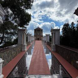 The shrine is at the end of this intricate walkway