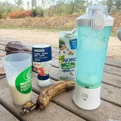 Et au petit dej des banana shakes comme en Asie ! 😛❤️