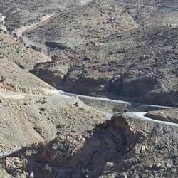 Dramatic drops and broken away roads