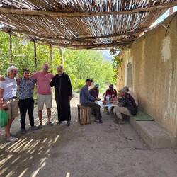 Ismael and his father who invited us for lunch