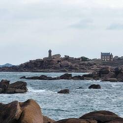 Mit dem Blick von der Inselspitze.