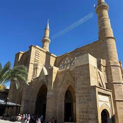 The main mosque on the Turkish side