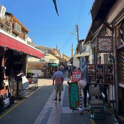 Exploring the streets on the Turkish side