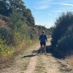 Our walk was uphill for about 9 miles today.