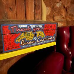 Donativo box for our albergue donation this morning.