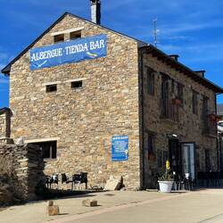 Our albergue for tonight, Monte Irago, €33 each w/ dinner for private twin room. No snorers tonight!