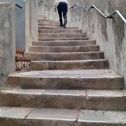 ... hasta que tuvimos que empezar a subir... por supuesto todo a pie...