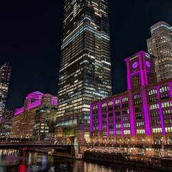 Chicago. Last night. Looking good.