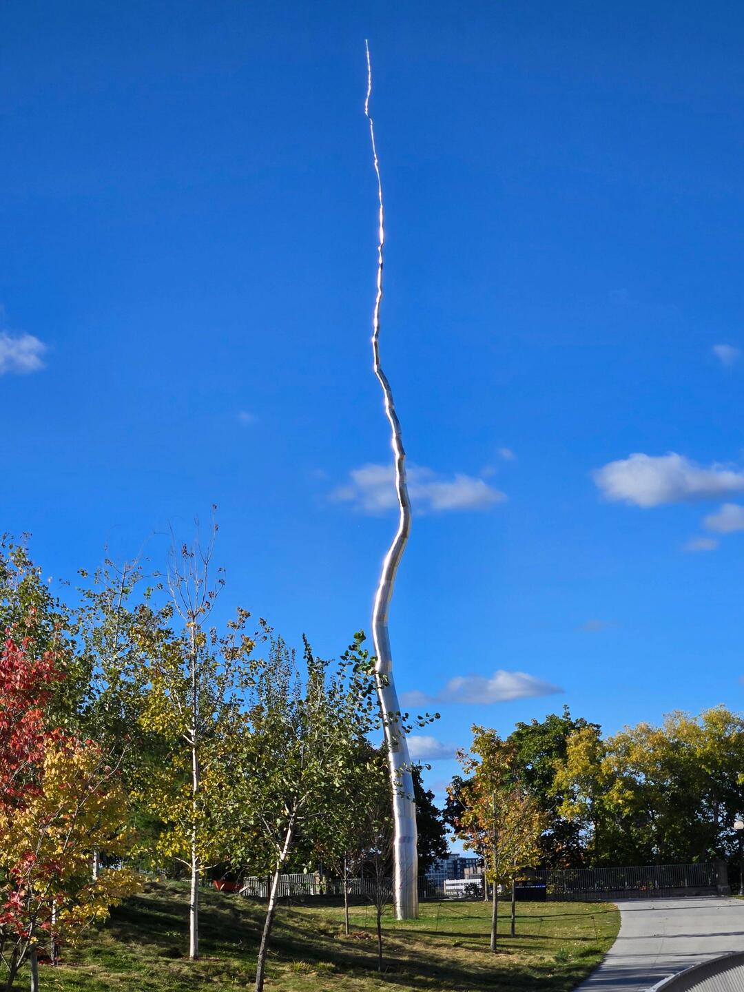 Sculpture outside of the gallery