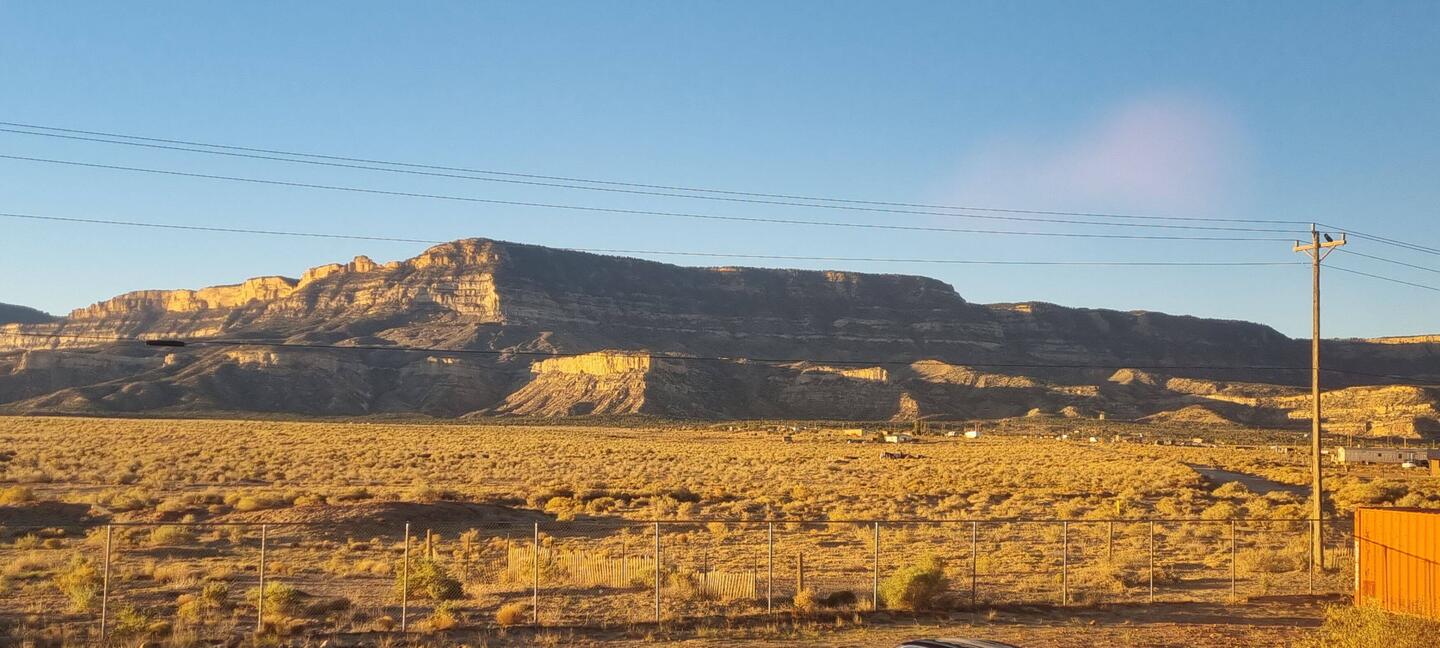 Guten Morgen aus Kayenta (Aussicht aus unsrem Zimmer)