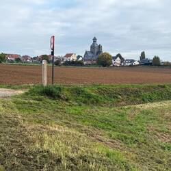 The town of Messines. Completely destroyed and rebuilt but still doesn't have pre WW1 population