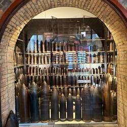 Assortment of artillery shells