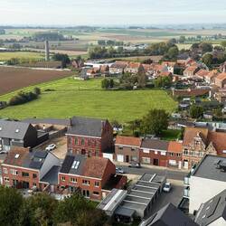 View over Irish and New Zealand Memorials from the bell tower