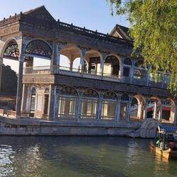 Stone Boat: the original wooden boat was burnt in 1860; replaced w/ a marble copy.