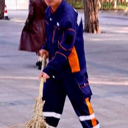 We were amazed how many people are employed to sweep the streets.