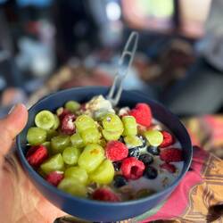 Amerikanisches Frühstück gibt es bei uns nicht.