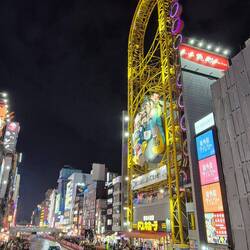 Um das Haus fahren Riesenradgondeln