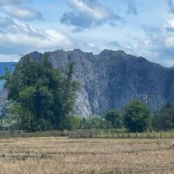 Surrounded by craggy peaks