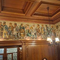 Wall in the Bavarian resturant