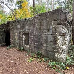 Remains of a German bunker in Polygon Wood