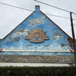 Cafe wall near Polygon Wood