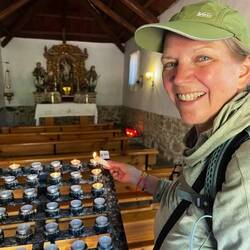 I stop in every church along the Camino to say a prayer, always thankful for my blessings