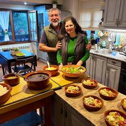 Jose Luis and Mara prepared a wonderful Brazilian meal for us. Such kind and beautiful hosts!