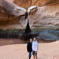 Rosanne and I inside the Cathedral