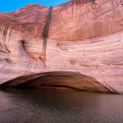 Lots of caves in Davis Gulch, that use to be under water.