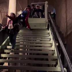 Boris is riding down