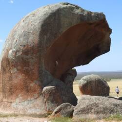 Same rock from the side