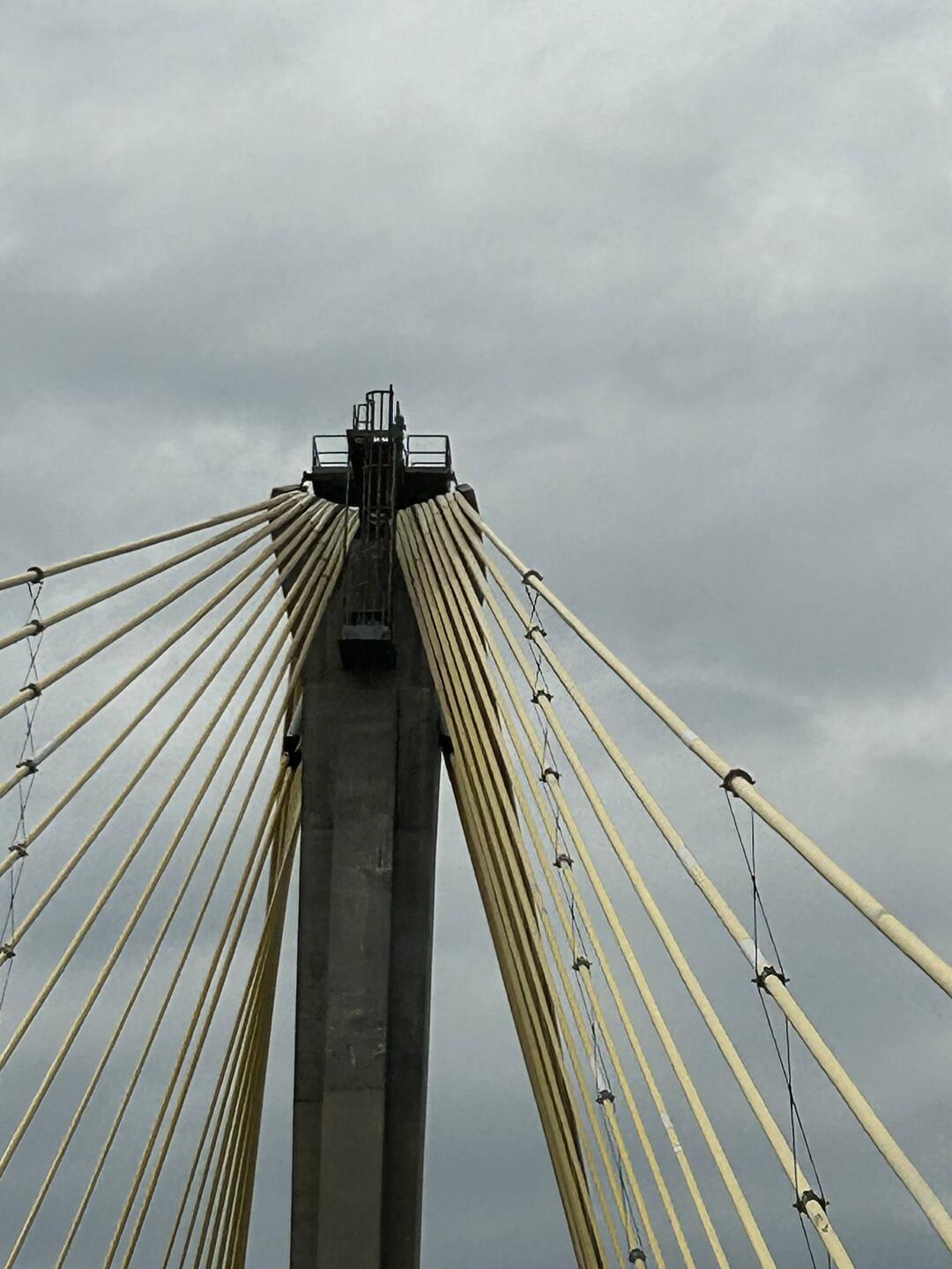 Another view of the engineering in the US-67 Clark Bridge across the Mississippi River