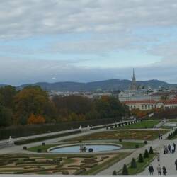 Belvedere's formal gardens