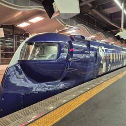 Und dieser schick lackierte Zug