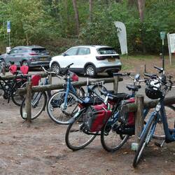 Coffee stop ... an opportunity to get the aching bum-bones off the saddle