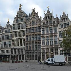 Guild houses in Antwerp market square