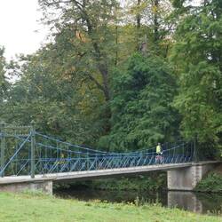 One of the oldest surviving wrought iron suspension bridges in Europe, built in 1824