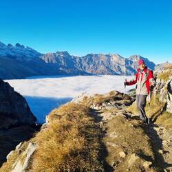 Immer wieder das Nebelmeer unter uns ...