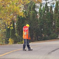 Kanadische Baustellenverkehrsregelung