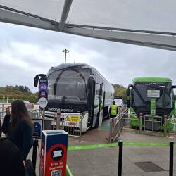 Arriving in Stansted and on the coach to Gatewick 3,5 hours