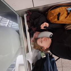 First trial of spending the night in Gatewick but people kept waiking me up