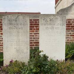 Two Indian graves