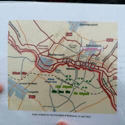 Steve's map of the battle. We were standing on the intersection of the sunken road and Central Road