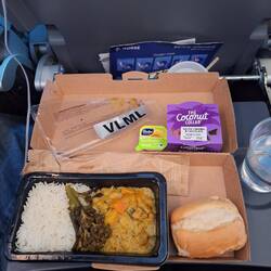 Typical flight food