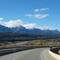 Fahrt mit Blick auf die Rockies